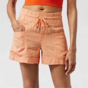 COPY - Athleta Cabo Linen 4" Shorts in Orange size 6
